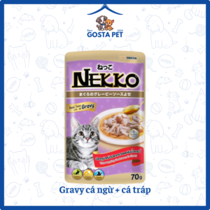 Pate nekko Gravy cá ngừ + cá tráp