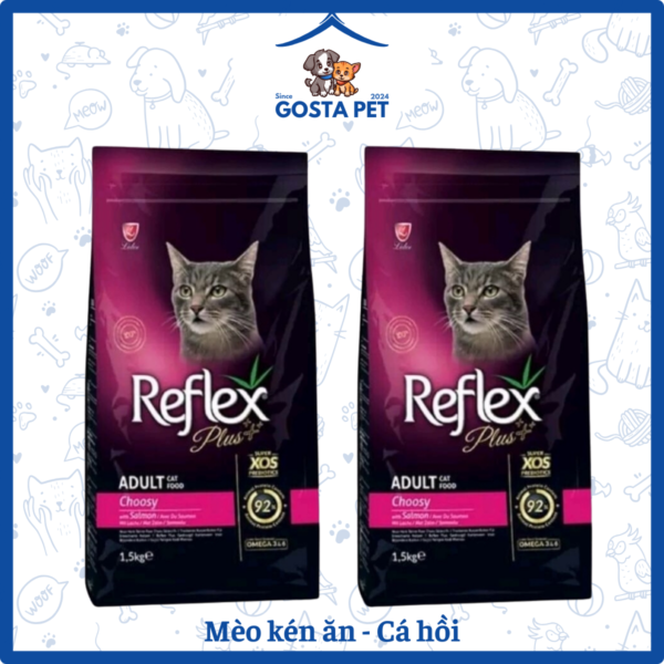 Hạt Reflex Plus Mèo Kén Ăn Cá Hồi