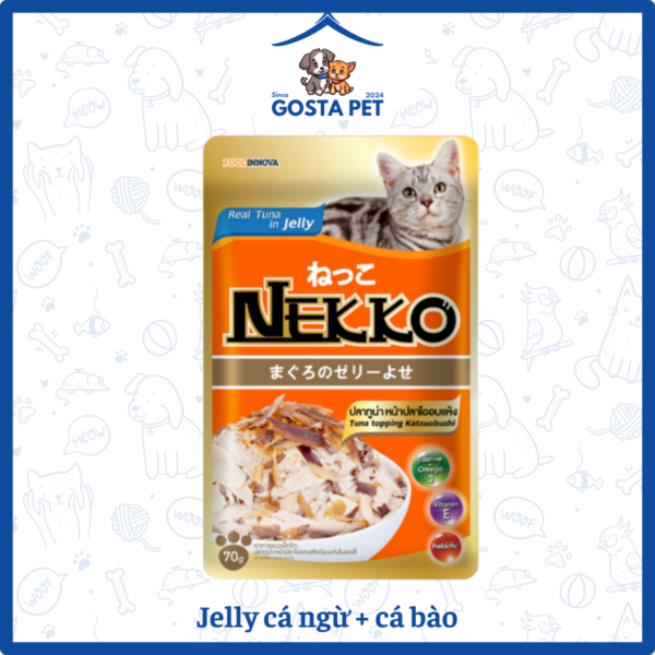 Pate nekko Jelly cá ngừ + cá bào