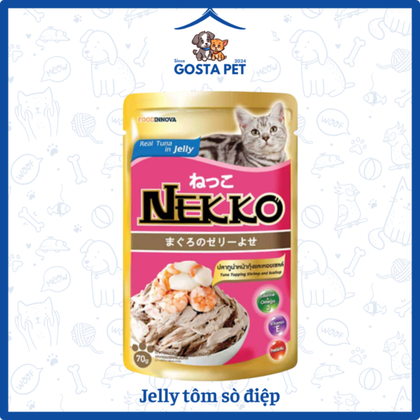 Pate nekko Jelly tôm sò điệp