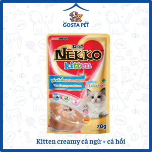 Pate Nekko Kitten creamy cá ngừ + cá hồi