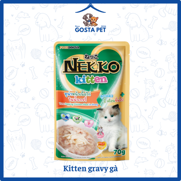 Pate Nekko Kitten gravy gà