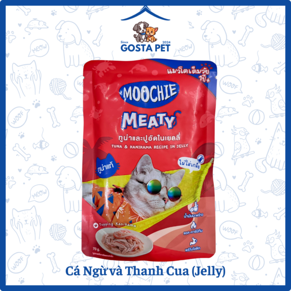 Pate Moochie 70g Cá Ngừ Thanh Cua Jelly