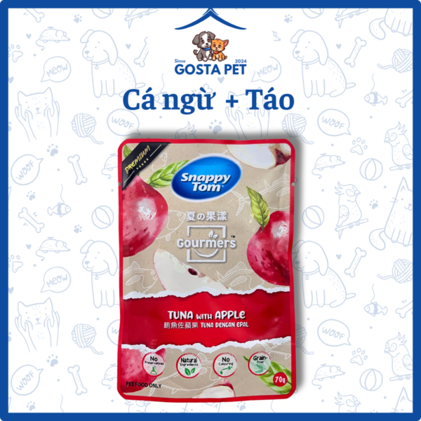 Pate Snappy Tom 70g Cá Ngừ + Táo