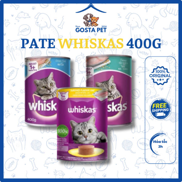 Pate Whiskas 400g