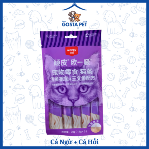 Soup thưởng Wanpy 70g cá ngừ cá hồi