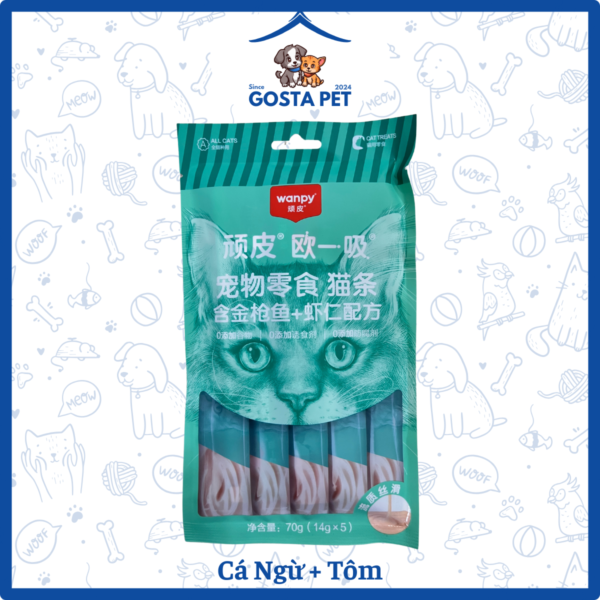 Soup thưởng wanpy 70g cá ngừ tôm